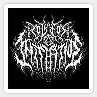 Roll for Initiative - Death Metal Logo Sticker